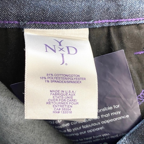 NYDJ Jeans Skinny Dark Enzyme Wash Size 6 - Picture 9 of 9